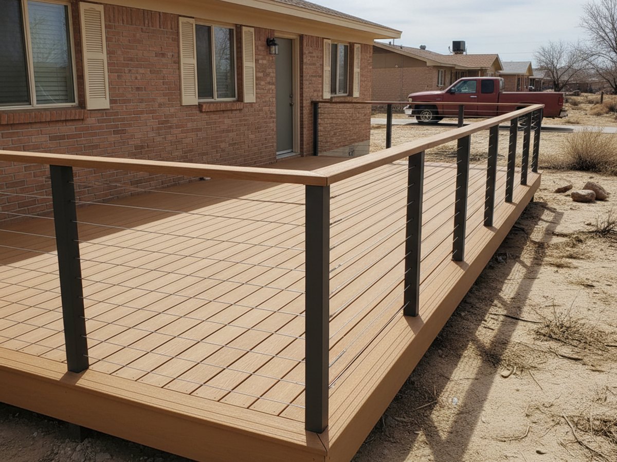 Omega Deck Inc crew at work on a home in Las Vegas, NV